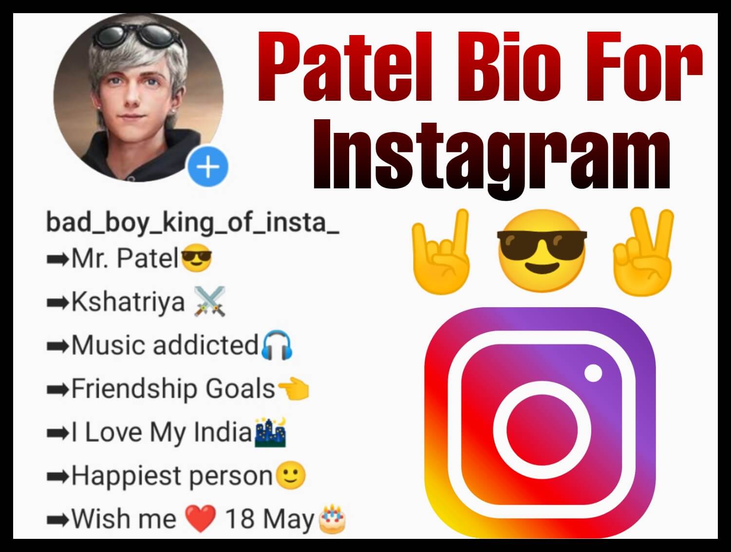 Patel bio for instagram